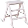 OSCCAR Kitchen Step Stool Household Solid Wood Non-Slip Folding Ladder, Multi-Functional Step Stool, Portable Step Stool. Folding Stairs Folding Pedal Stable Folding Stool (Color : C) view 1