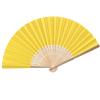 95PCS Yellow Personalized Folding Hand Fans Bulk Customized Hand-held Paper Fans for Birthday Party, Wedding and Home Decoration Customize Hand-held Fans for Guests view 2
