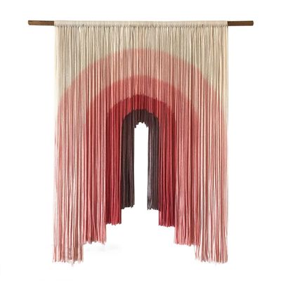 Macrame Wall Hanging Modern Minimalist Hand Woven Pure Cotton Dyed Tapestry, Irregular Colored Wall Pendant (Color : A2, Size : 110X120CM/43.3X47.2IN)
