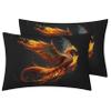 zcwl Phoenix Duvet Cover Cal King Size | Fantasy Bird Bedding Set | 3 Piece | Soft Microfiber Patterned Comforter Cover with Zipper Ties & 2 Pillowcases | Phoenix Bedroom & Room Decor view 2