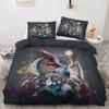 zcwl Owl Duvet Cover Oversized King | Cute Animal Bird Bedding Set | 3 Piece | Soft Microfiber Patterned Comforter Cover with Zipper Ties & 2 Pillowcases | Owl Bedroom & Room Decor view 1