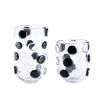 Transparent Glass Vase with Black Dots, Light Luxury Style Large Vase, for Sales Office, High -end Restaurant, Thick Glass, Durable(Size:Set of Two) view 1