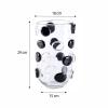 Transparent Glass Vase with Black Dots, Light Luxury Style Large Vase, for Sales Office, High -end Restaurant, Thick Glass, Durable(Size:Set of Two) view 3
