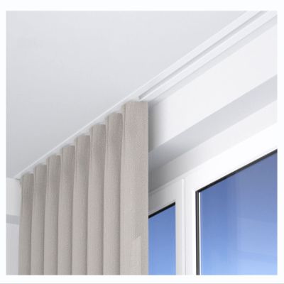 SRNSAEB Embedded Invisible Ceiling Curtain Track Set, Recessed Aluminum Single Curtain Railing with Quiet Pulleys for Bedroom/Privacy Shelter/Dressing Room (Size : 3m/9.8ft)