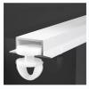 SRNSAEB Embedded Invisible Ceiling Curtain Track Set, Recessed Aluminum Single Curtain Railing with Quiet Pulleys for Bedroom/Privacy Shelter/Dressing Room (Size : 3m/9.8ft) view 2