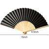 250PCS Black Personalized Folding Hand Fans Bulk Customized Hand-held Paper Fans for Birthday Party, Wedding and Home Decoration Personalized Paper Fans Handheld Bulk Custom Hand-held Fans for Guests view 3