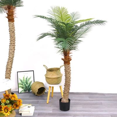 Artificial Coconut Trees Fake Plants Large Green Palm Bonsai Decoration Room Floor Potted 2.1m