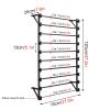 Efficient Ribbon Storage Stand - Large Capacity Black Metal Scarf Holder with Removable Rod - Perfect Organizer for Wrapping Paper, Towels, Pants, Flowers - Keep Your Ribbons Tidy and Accessible. view 2