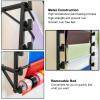 Efficient Ribbon Storage Stand - Large Capacity Black Metal Scarf Holder with Removable Rod - Perfect Organizer for Wrapping Paper, Towels, Pants, Flowers - Keep Your Ribbons Tidy and Accessible. view 3