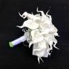 HXSCOO White Calla Lilies Bridal Silk Wedding Bouquet Natural Touch with Pearls Bridesmaid Flower (Color : Bridal Bouquet) view 3