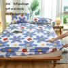 FCLDESHOP Deep Pocket Sheets,Waterproof Fitted Sheet, Quilted Thickened Children's Urine-Proof Mattress Protector Cover, Non-Slip Bed Sheet,Black,150x200cm view 3