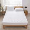 FCLDESHOP Easy Care,Quilted Fitted Sheet, Hotel Homestay White Waterproof Mattress Topper Fits 12/30cm Deep Mattresses,White,Twin-XL view 1