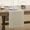 ZeeMart Basic Linen Style Table Runner, 14 x 108 Inch Natural Chambray, Rustic Farmhouse Neutral Beige Table Runners 108 Inches Long, Everyday Polyester Table Runner - Machine Washable & Easy Care view 1