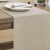 ZeeMart Basic Linen Style Table Runner, 14 x 108 Inch Natural Chambray, Rustic Farmhouse Neutral Beige Table Runners 108 Inches Long, Everyday Polyester Table Runner - Machine Washable & Easy Care view 4