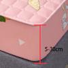 FCLDESHOP Bedding King Fitted Sheet,Quilted Fitted Sheet Thickened Brushed Skin-Friendly Mattress Protector,Bed Sheet for 12/30cm Deep Mattress,Panda,200x220cm*30cm view 3