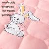 FCLDESHOP Bedding King Fitted Sheet,Quilted Fitted Sheet Thickened Brushed Skin-Friendly Mattress Protector,Bed Sheet for 12/30cm Deep Mattress,Panda,200x220cm*30cm view 4