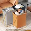 Light Luxury Foldable Laundry Basket, Multifunctional Waterproof Laundry Hamper, Laundry Hamper, Portable Clothes Hamper for Dorm Room, Bathroom, Bedroom, Laundry Hamper for Toys, Closet, Clothing ( S view 2