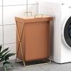 Light Luxury Foldable Laundry Basket, Multifunctional Waterproof Laundry Hamper, Laundry Hamper, Portable Clothes Hamper for Dorm Room, Bathroom, Bedroom, Laundry Hamper for Toys, Closet, Clothing ( S view 4