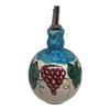 Ceramic Decanter for Olive Oil, Olive Oil Storage, Pottery Made in Italy, Ceramic Oil Holder, Kitchenware Made in Italy, Oil or Vinegar Cruet, Pottery with Grapes view 1