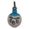 Ceramic Decanter for Olive Oil, Olive Oil Storage, Pottery Made in Italy, Ceramic Oil Holder, Kitchenware Made in Italy, Oil or Vinegar Cruet, Pottery with Grapes view 2