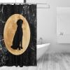 KURISOE Moon Labrador Retriever Dog Shower Curtain Animal, 72"x72" Bath Curtain for Bathroom Decor, Waterproof with Hooks view 2