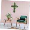 GANAZONO Wreath Frame for Decor Sturdy for Festive Events Cross Shape Design for Easter Weddings Christmas Year Celebrations Decorative view 3