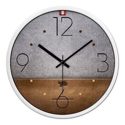 TATSEN Black Wall Clock Silent Non Ticking - 14 Inch Quality Quartz Battery Operated Round Easy to Read (Color : B)