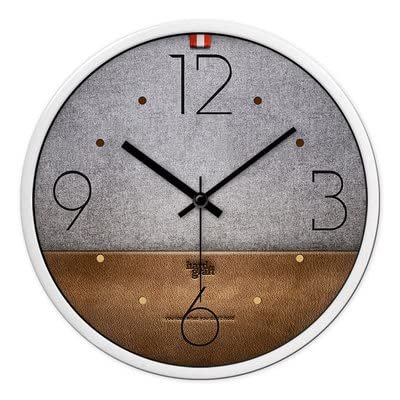 TATSEN Black Wall Clock Silent Non Ticking - 14 Inch Quality Quartz Battery Operated Round Easy to Read (Color : B)