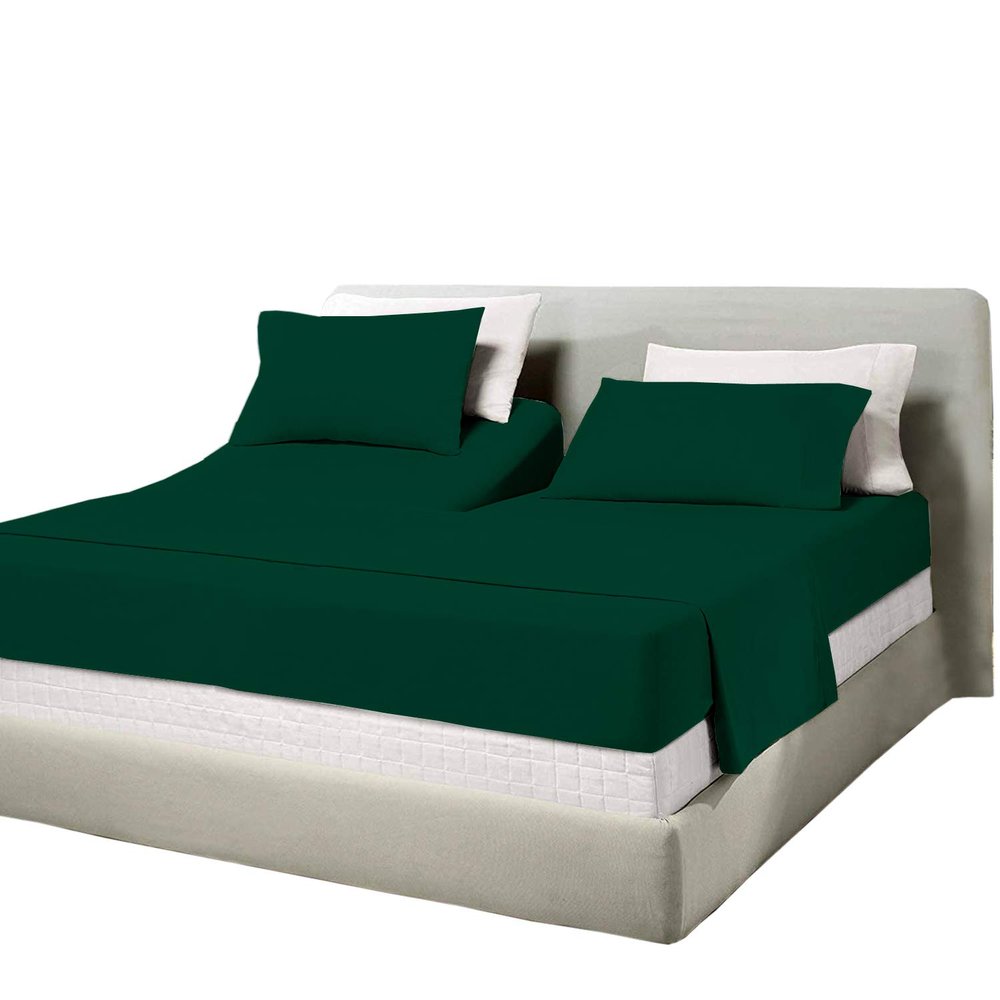 All Star Linen Top Split California King Sheet Set for Adjustable Beds 800 Thread Count -100% Egyptian Cotton 4Pcs Teal Sheets California King/32 Top Split Fits Upto 18 inch Deep Pocket