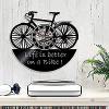 Wall Clock Bike Wall Clock Life is Better On A Bike Clock Retro Vinyl Clocks Nursery Wall Clock Mechanism view 4