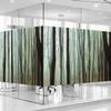 Army Green Window Privacy Film, Static Cling Frosted Window Coverings,for Home Kitchen Office Living Room Forest Mother Nature Themed Privacy Window Film 31.5Wx47.2L-inch x2 Pcs view 1