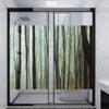 Army Green Window Privacy Film, Static Cling Frosted Window Coverings,for Home Kitchen Office Living Room Forest Mother Nature Themed Privacy Window Film 31.5Wx47.2L-inch x2 Pcs view 3