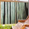 Army Green Window Privacy Film, Static Cling Frosted Window Coverings,for Home Kitchen Office Living Room Forest Mother Nature Themed Privacy Window Film 31.5Wx47.2L-inch x2 Pcs view 4