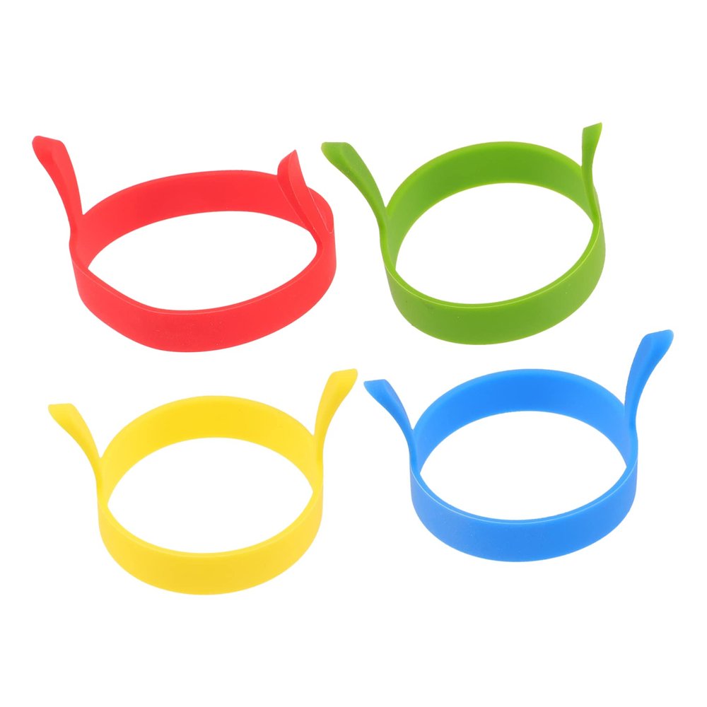 8Pcs silicone pancake ring kitchen ring molds for cooking egg frying molds round fried egg rings tuile silicone reusable omelette rings fried eggs non stick