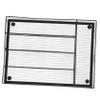 Cabilock 5 Sections Desktop Storage Drawer Metal Kitchenware Drainer Storage Box Utensil Trays Serving Utensil Trays Black view 1