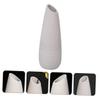 Happyyami 1pc Oblique Ceramic Vase Desktop Ceramics White Porcelain Vase view 2