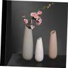 Happyyami 1pc Oblique Ceramic Vase Desktop Ceramics White Porcelain Vase view 3