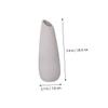 Happyyami 1pc Oblique Ceramic Vase Desktop Ceramics White Porcelain Vase view 4