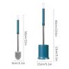 Floor Toilet Brush and Holder Plastic Toilet Cleaning Brush Stainless Steel Long Handle Toilet Bowl Brush for Bathroom view 3