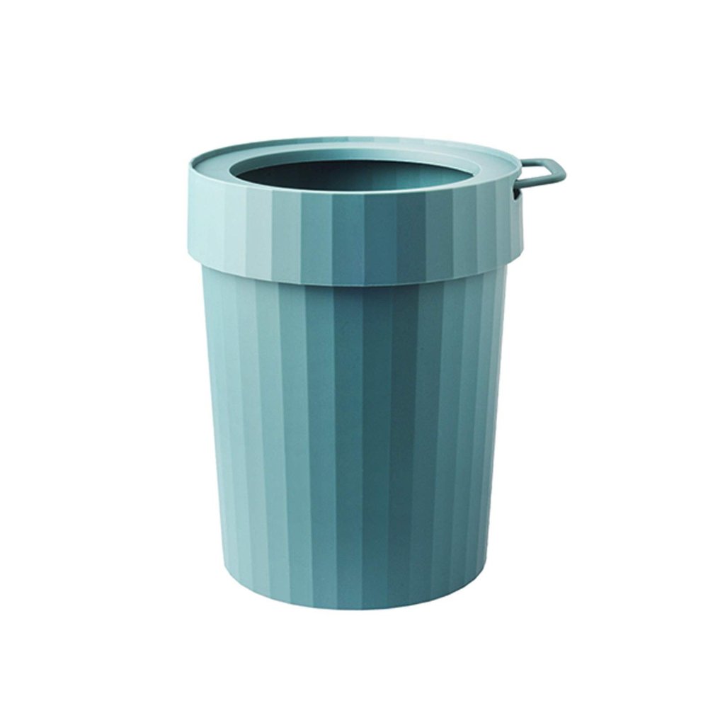 DYPASA Garbage Recycling Bin Simple Plastic Trash Can Without Lid 12L/3.1 Gallon Garbage Can Modern Household Garbage Bin Portable for Living Room Bedroom Kitchen Kitchen Trash Can (Color : White)