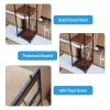 DMCHENGMA Ceiling Shelf Hanging Shelves with Wooden Boards 2 Layer Ceiling Mount Storage Rack Metal Display Stand Plants Books Storage Shelving (Size : 30x30x135cm) view 3