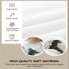 PRINT PICTURE ARTHOME Chair Covers for Dining Room Set of 2, Removable Washable Office Chair Cover, White Magnolia Flower Chair Cushion Covers for Bar Stool Kitchen 13.4"-18" view 2