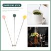 3pcs Metal Swizzle Sticks for Drinks Reusable Mixing Sticks for Cocktail and Stirring Rods for Holiday Parties and Daily Use view 4