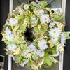 XL Sunny Lemon & Daisy Summer & Spring Deco Mesh Front Door Wreath, Porch Patio Home Decor, Handmade, Unique Gift Idea for Her view 1