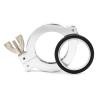 EZGISH Brewing Tool 2Pcs KF16 25 40 50 Aluminum Vacuum Double Pin Tri Clamp Flange Ni Plated with SS304 Centering Ring and FKM O-Ring Pipe Fittings Home Brewing (Color : Suit, Size : KF16_10 PCS) view 1