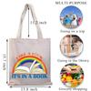BDPWSS Take a Look It's In a Book Tote Bag Book Lover Gift Reading Gift For Bookworm Librarian Reading Lover Canvas Handbag (take look book TG) view 3