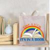BDPWSS Take a Look It's In a Book Tote Bag Book Lover Gift Reading Gift For Bookworm Librarian Reading Lover Canvas Handbag (take look book TG) view 4