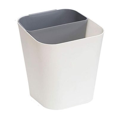 Garbage Can Simple Style Dry and Wet Separation Trash Can Creative Home Living Room Kitchen Plastic Trash Can Wastepaper Basket (Color : Gris, Size : Large)