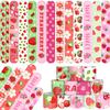 YYMYMGJ 48PCS Strawberry Party Favors Slap Bracelets Berry First Birthday Party Supplies Decorations for Baby Shower Sweet 1st Birthday Party view 1