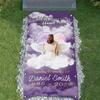 44memory Custom Memorial Grave Photo Name Blanket, Personalized Memory Blanket for Loss of Loved Ones in Heaven B04, 4x8ft view 1